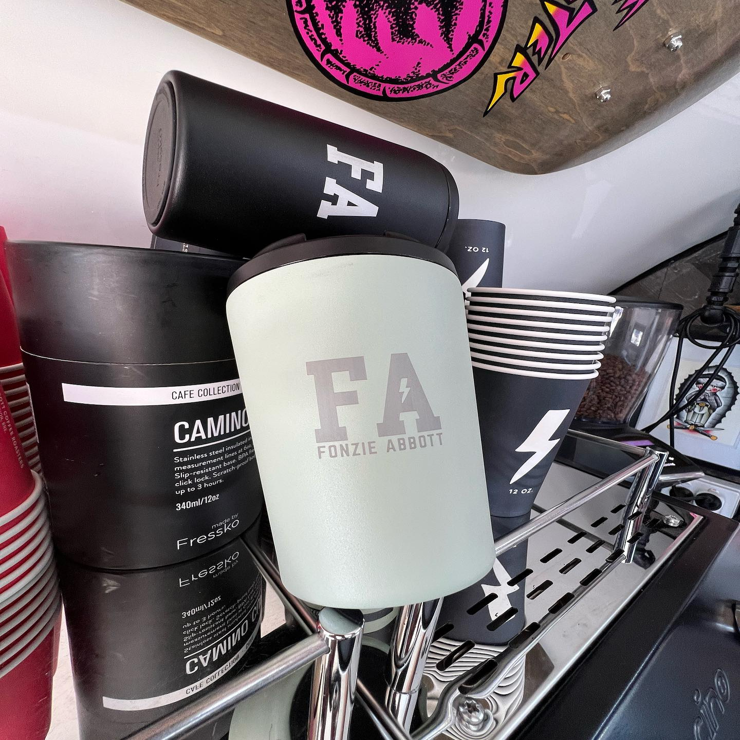 12oz Keep cups Made by @madebyfressko_official
